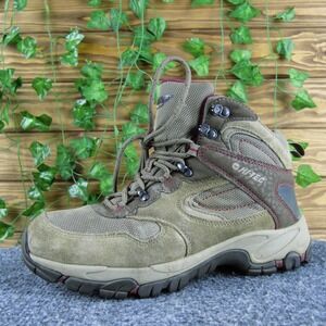 Hi-Tec Altitude Women's 7 Tan Brown Hiking Boots Lace Up Comfort Trail‎ Shoes